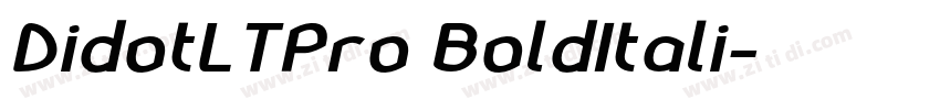 DidotLTPro BoldItali字体转换